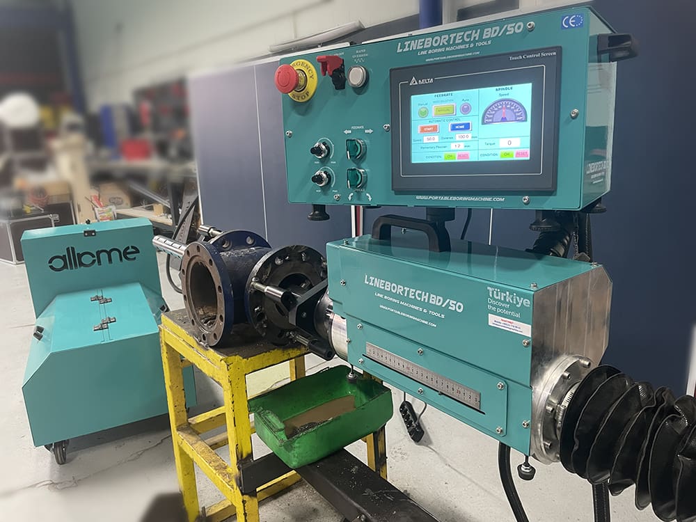 Mobile line boring machine welding equipments