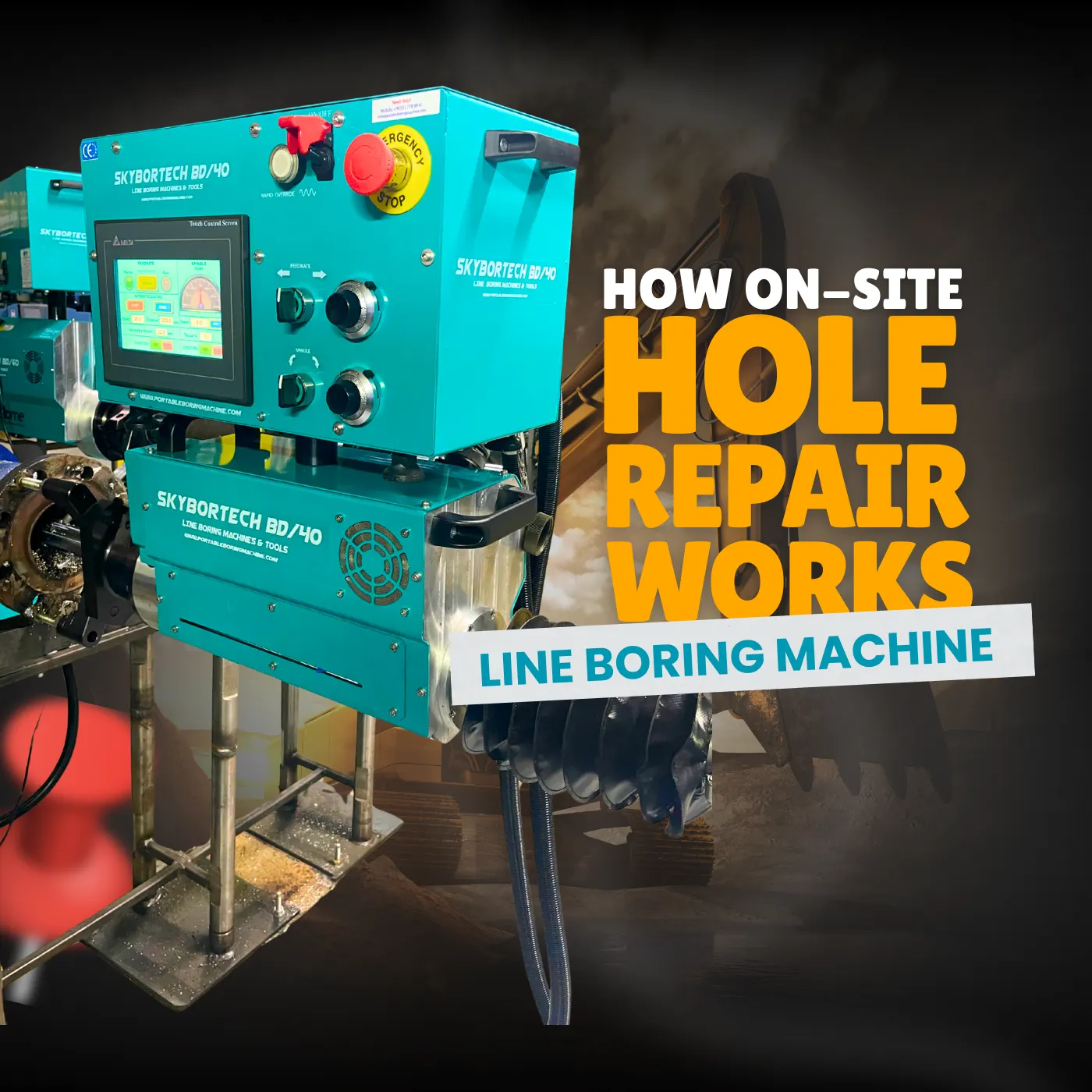 line boring machine how on site hole repair works line boring machine how on site hole repair works